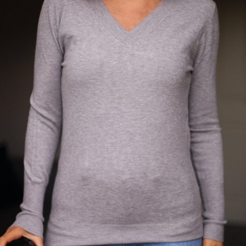 back to you cashmere sweater heather grey 467196