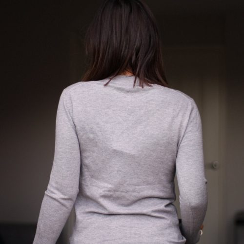 back to you cashmere sweater heather grey 501873