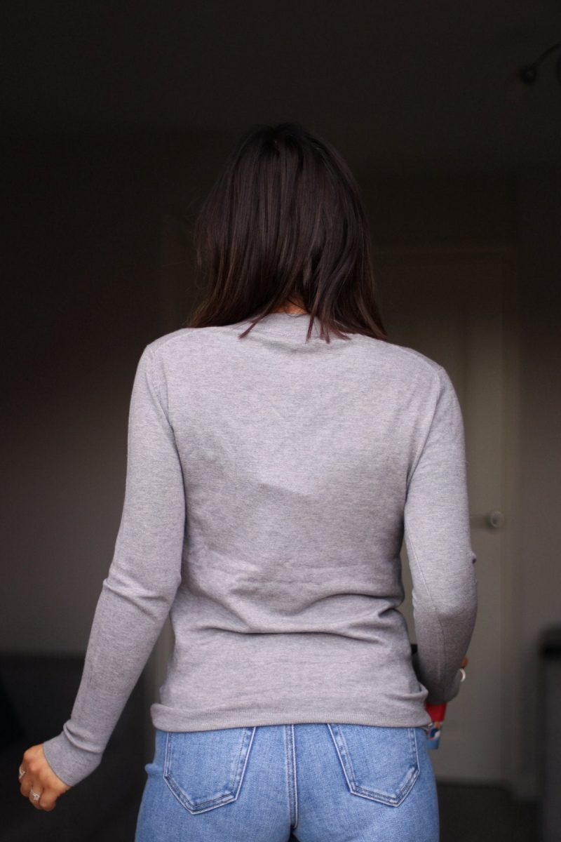 back to you cashmere sweater heather grey 501873