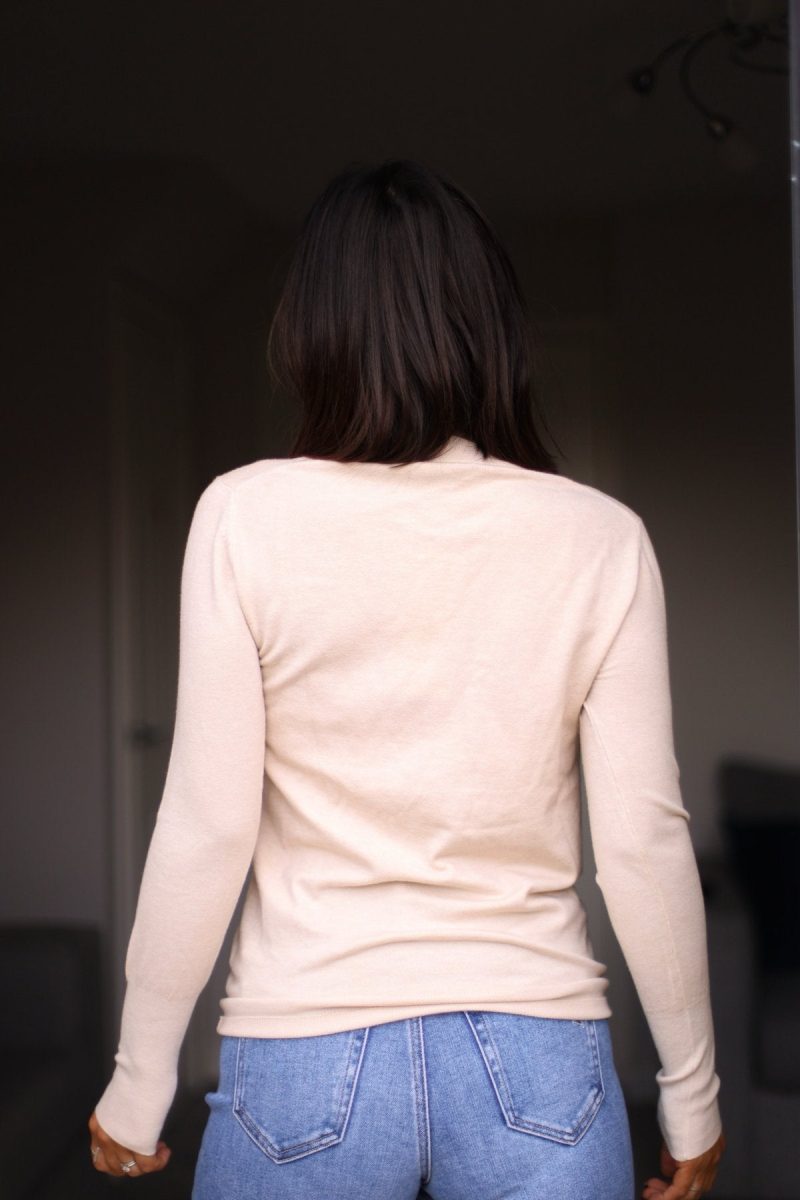 back to you cashmere sweater oatmeal 991101