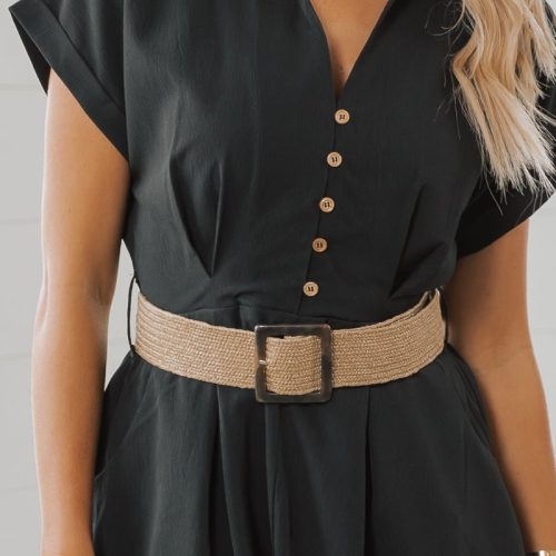 belted v neck mini dress pre order 219479