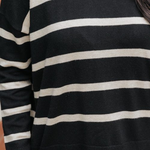 black and tan striped sweater 169942