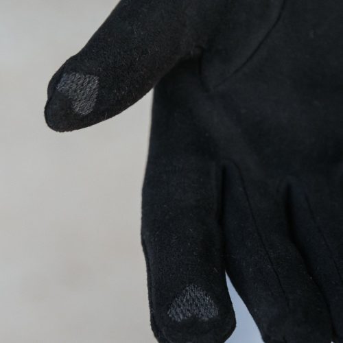 black braided touchscreen winter gloves 677396