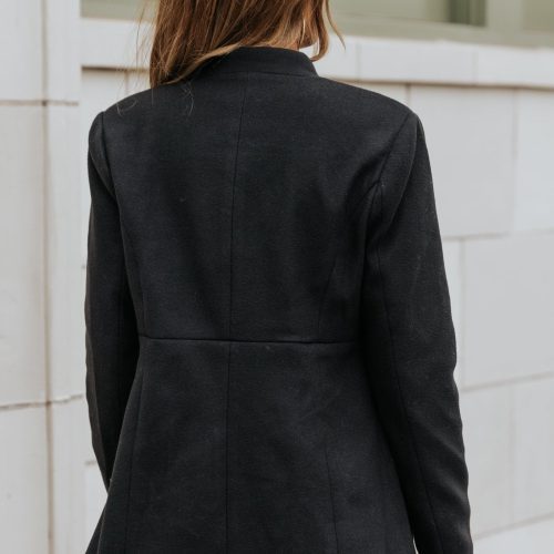 black double breasted peacoat 745704