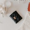 Black Shantel Quilted Vegan Leather Wallet - Magnolia Boutique