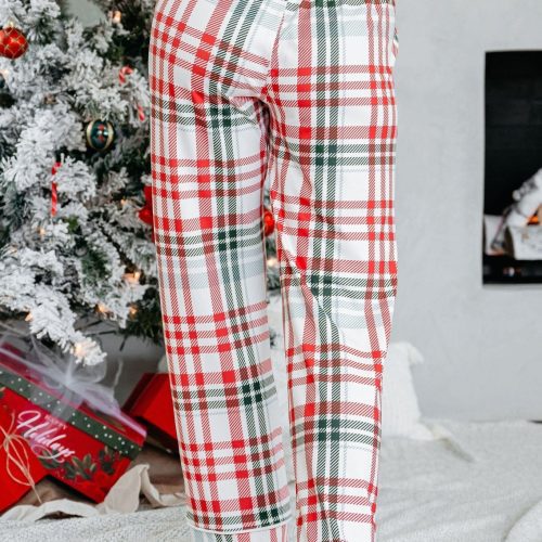 buttery soft red and green plaid pajama set 341882