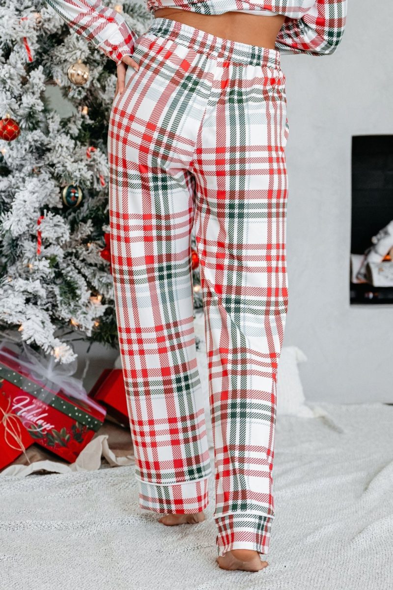 buttery soft red and green plaid pajama set 341882