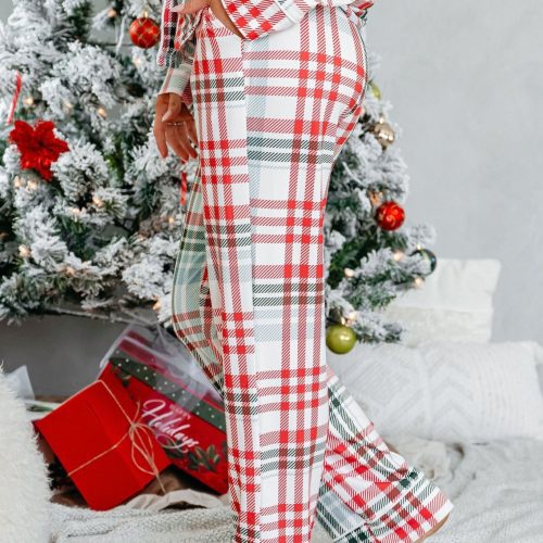 buttery soft red and green plaid pajama set 374969