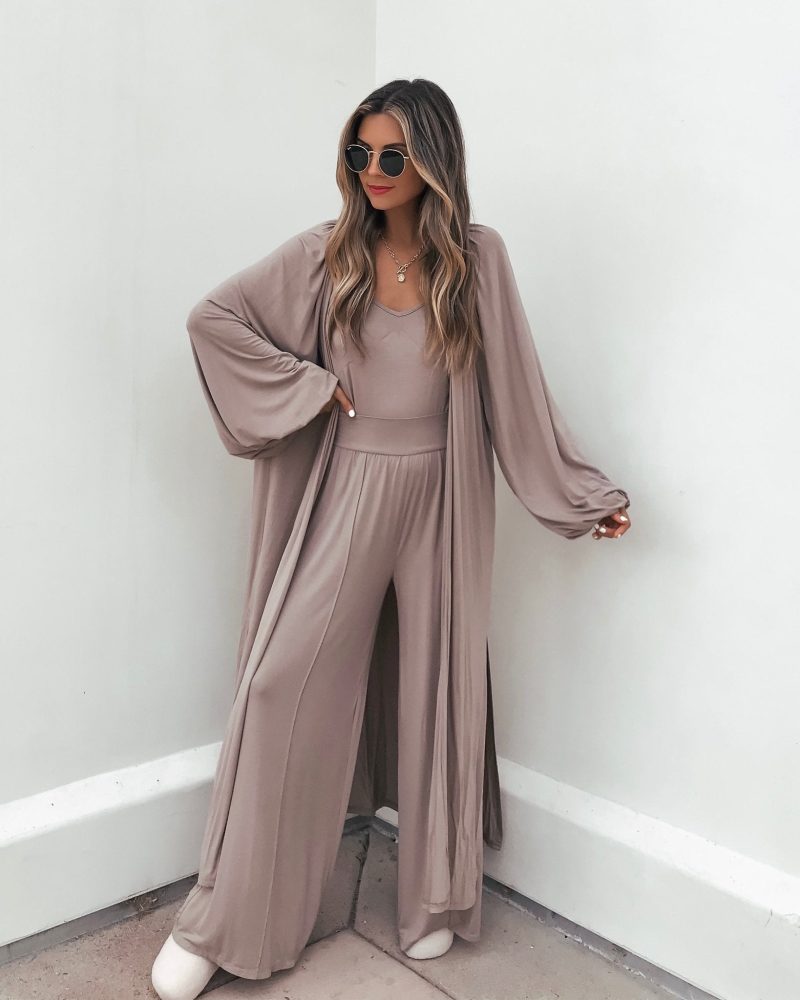 buttery soft taupe wide leg pants 487384