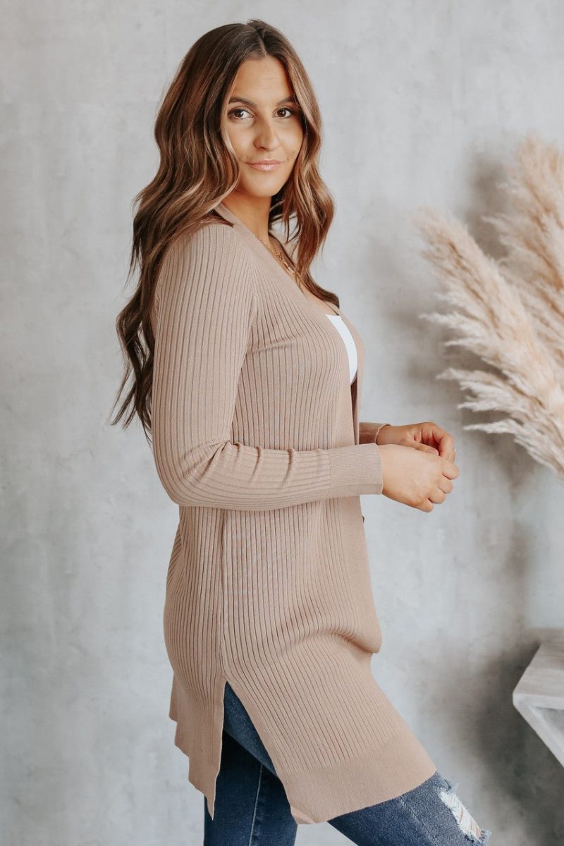 charleston open front ribbed cardigan 901136