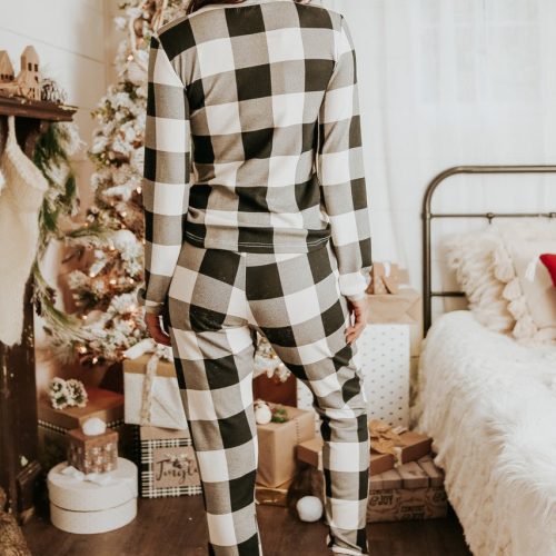 christmas morning ivory plaid pajama set final sale 331291