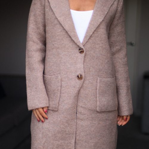 chunky mocha cardigan coat 499246