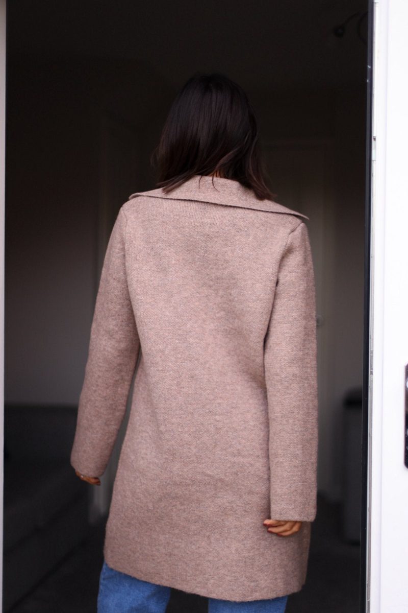 chunky mocha cardigan coat 885194