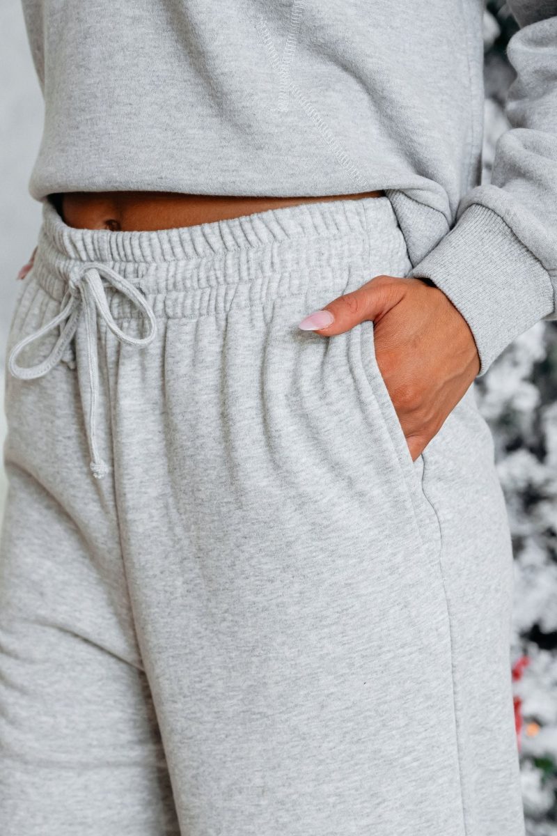 comfort lounge grey wide leg sweatpants 653139