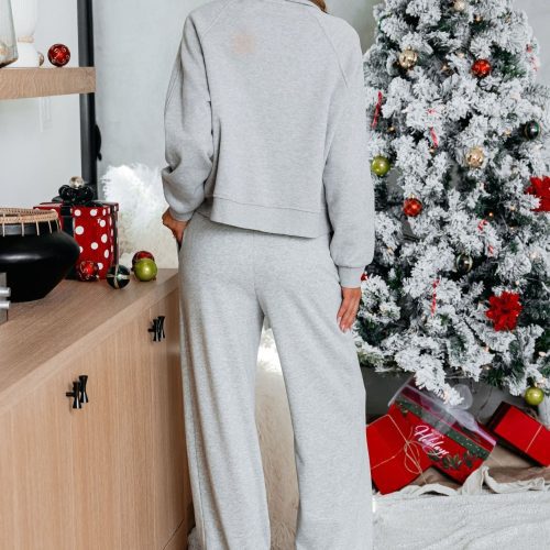 comfort lounge grey wide leg sweatpants 675988