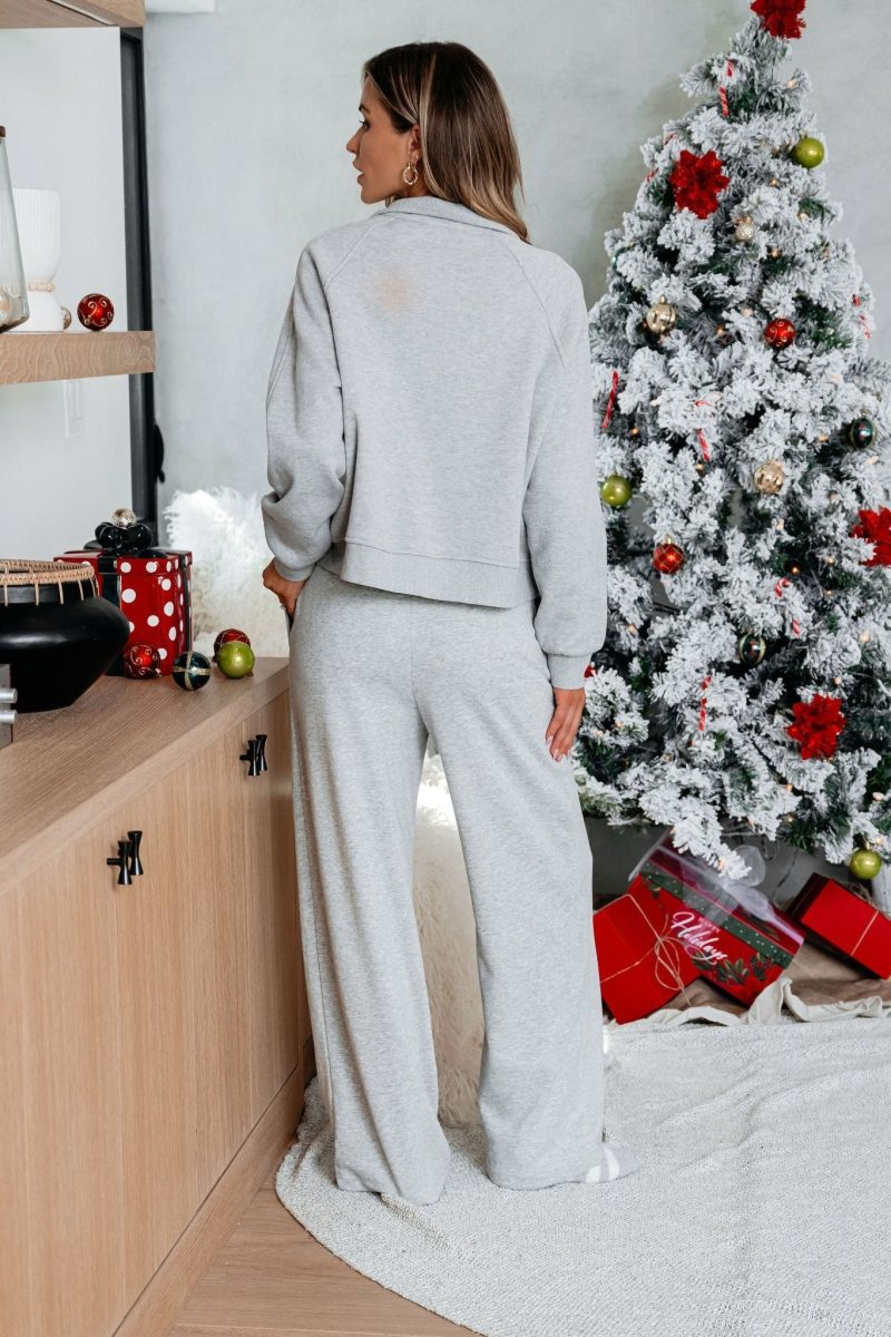 comfort lounge grey wide leg sweatpants 675988