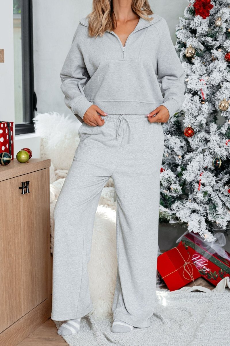 comfort lounge grey wide leg sweatpants 720428