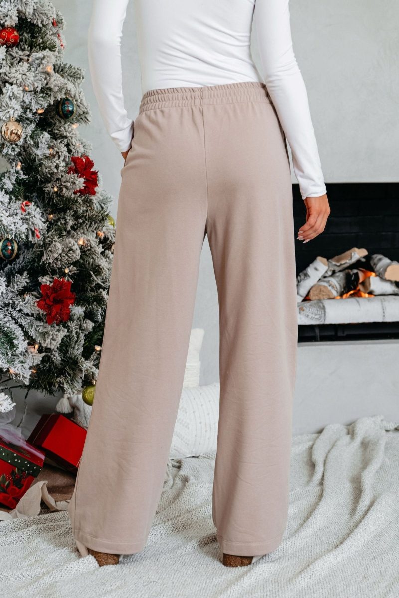 comfort lounge mocha wide leg sweatpants 414958