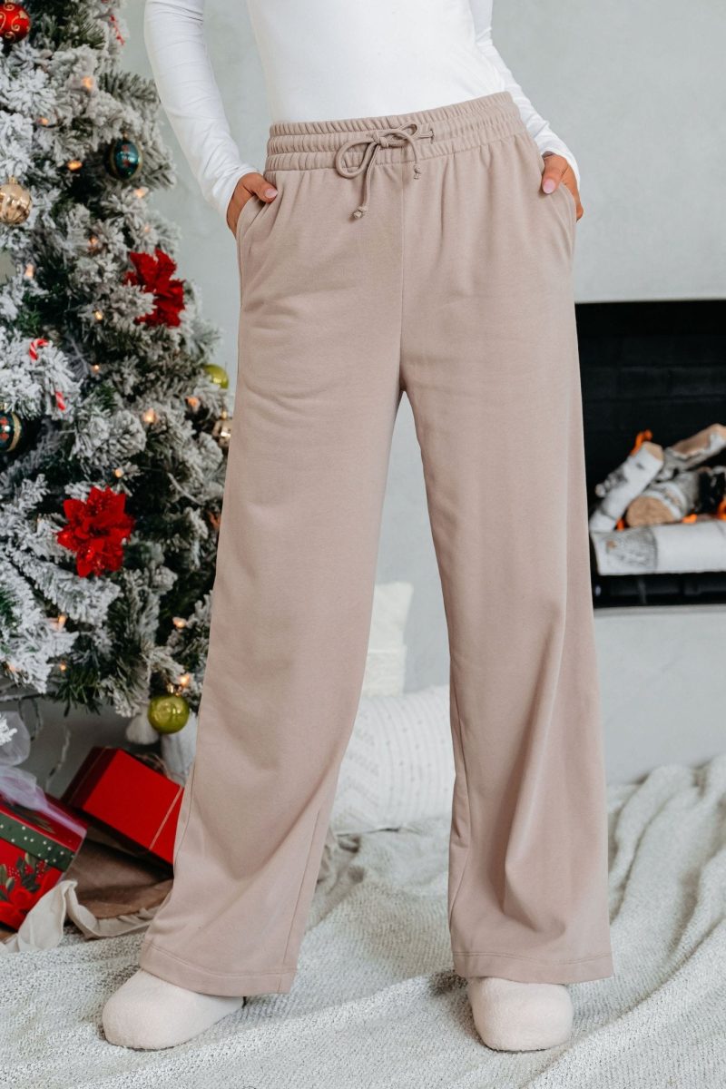 comfort lounge mocha wide leg sweatpants 761086