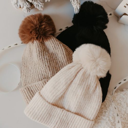 cozy ribbed pom beanie 909538