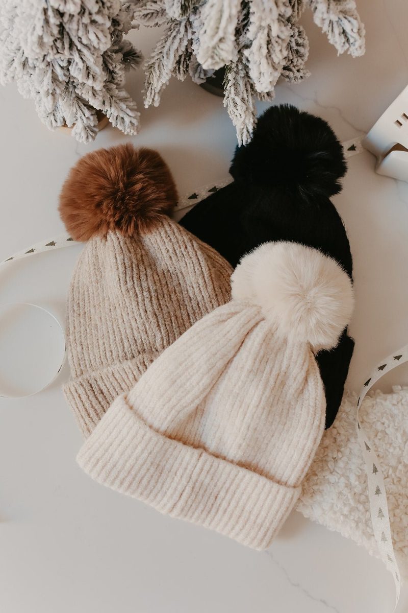 cozy ribbed pom beanie 909538