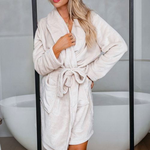 cozy soft cream robe 260136