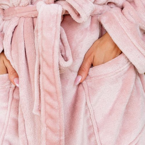 cozy soft pink robe 268116