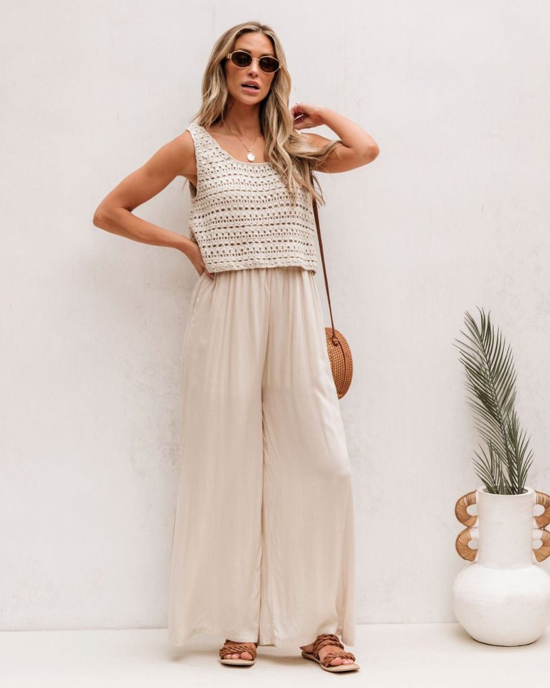 cream crochet slit jumpsuit 360706