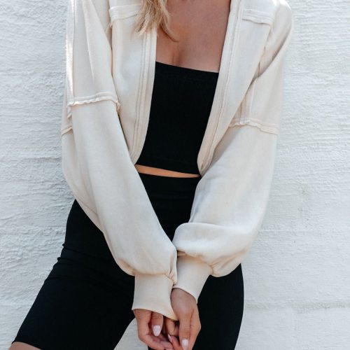 cream cropped shrug cardigan 615899