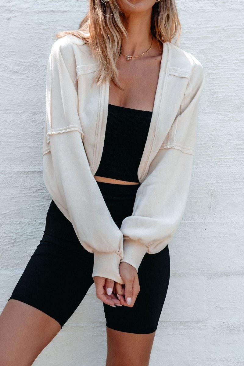 cream cropped shrug cardigan 615899