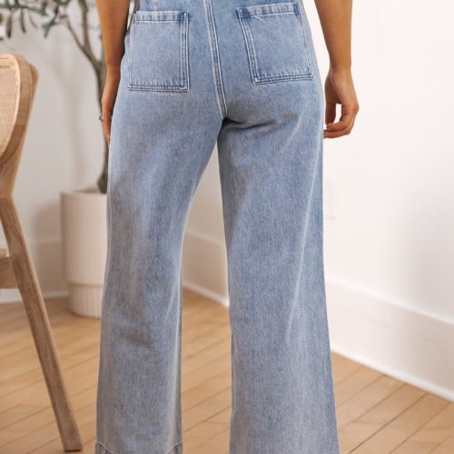 denim wash wide leg jeans 883707