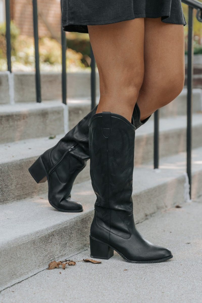 dirty laundry upwind black western boots 903052