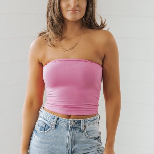 double lined jersey tube top 924437