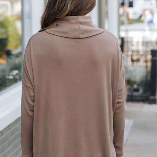 essential fall turtleneck sweater mocha 111836