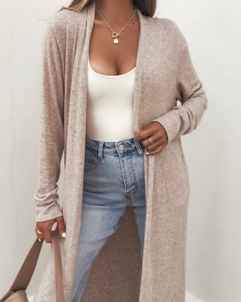 essential oatmeal duster cardigan pre order 672184