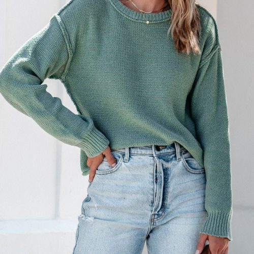 everyday fall pullover sweater sage 608776