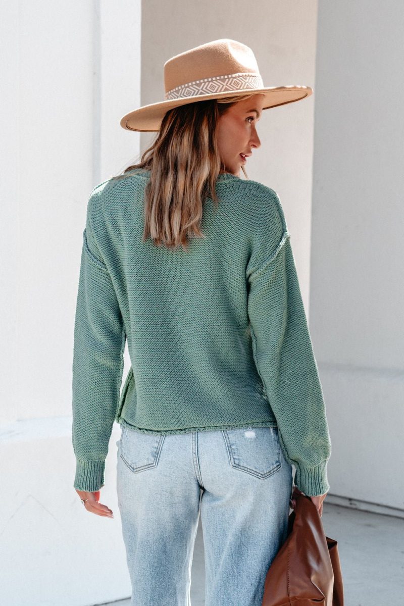 everyday fall pullover sweater sage 787148