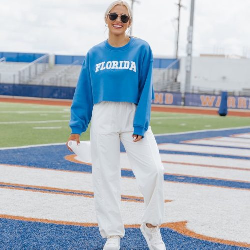 florida blue cropped sweatshirt 820506