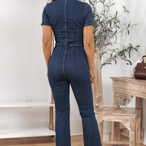 free people denim wash jayde flare jumpsuit 742418