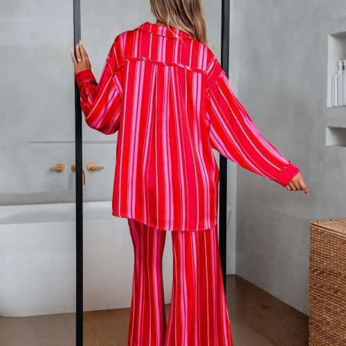 free people red striped dreamy days pajama set 495777