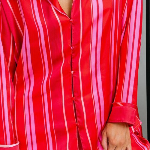 free people red striped dreamy days pajama set 824514