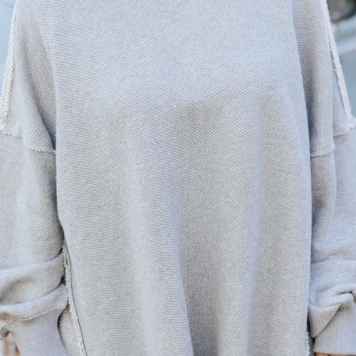 free people wonderful grey pullover 377983