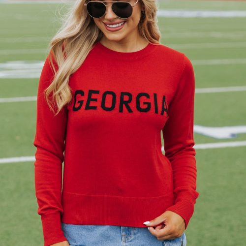 georgia game day crew neck sweater 853367