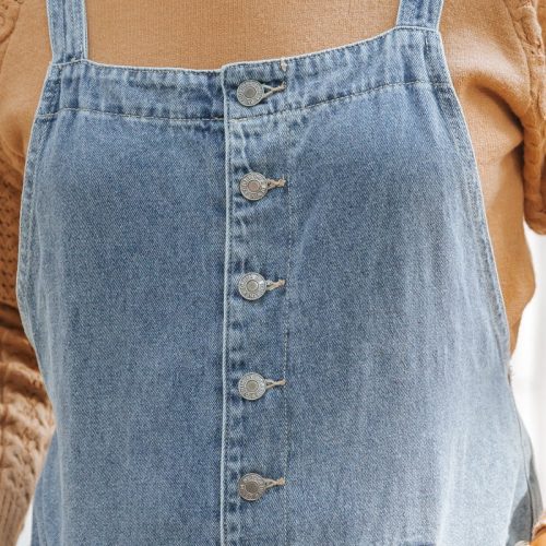 georgia wide leg denim overalls 759588