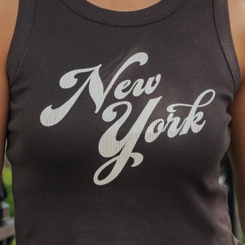 girl dangerous new york graphic tank top charcoal 424386