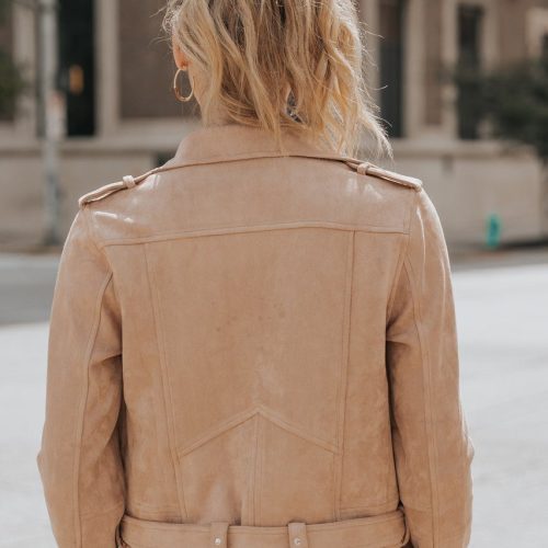 hallie vegan suede moto jacket final sale 873591