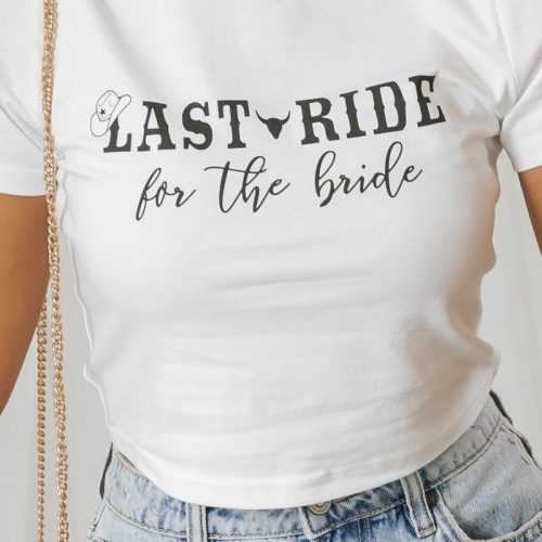 ivory last ride for the bride t shirt 296115