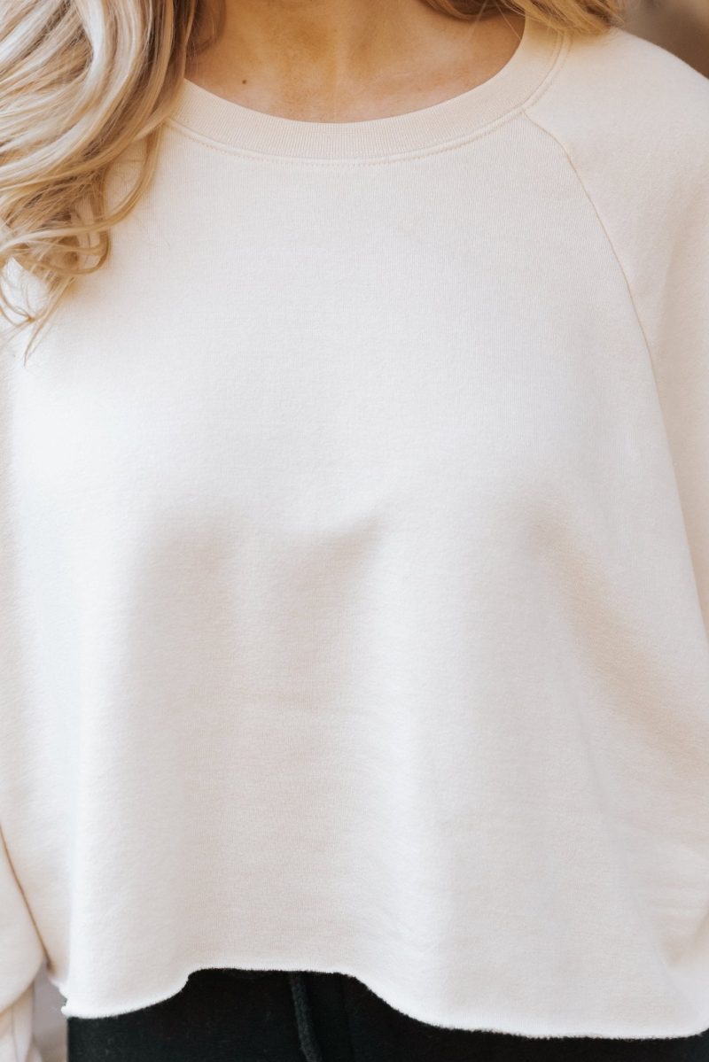 jenna cream crew neck sweatshirt 488736