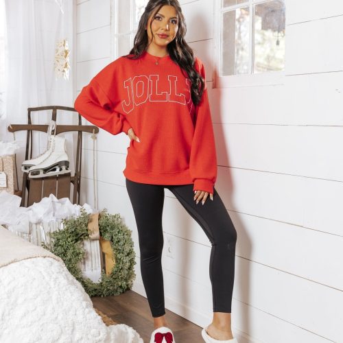 jolly red graphic sweatshirt 783055