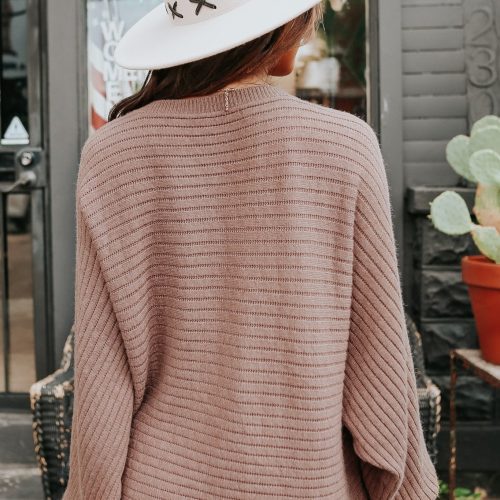 latte run boatneck dolman ribbed sweater mocha 181279